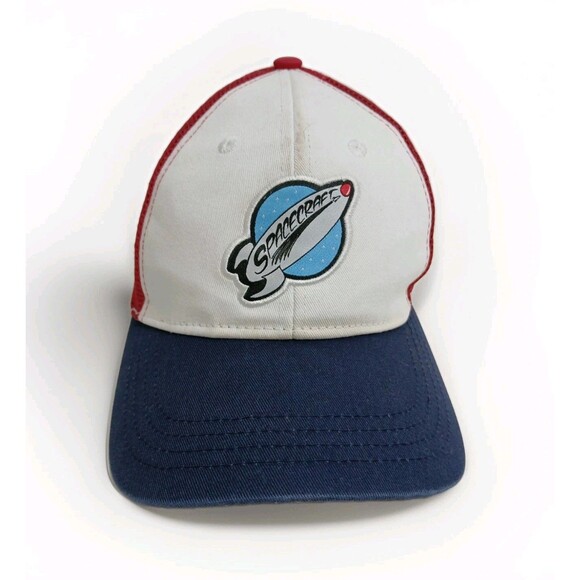 Spaceships SpaceCraft Cap Hat Red White Blue Snapback Trucker Mesh - Picture 1 of 7